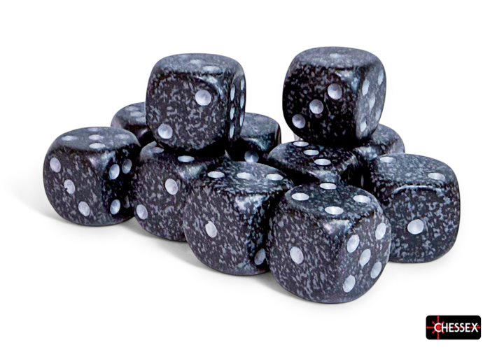 Tärningsset D6 12st Speckled Ninja
