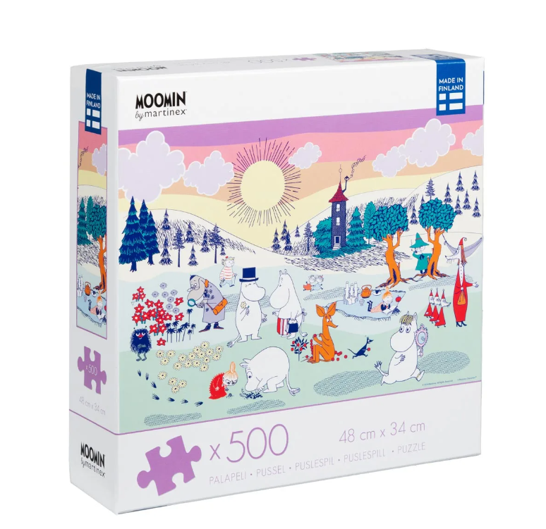 Pussel 500 bitar Mumin en dag i Mumindalen