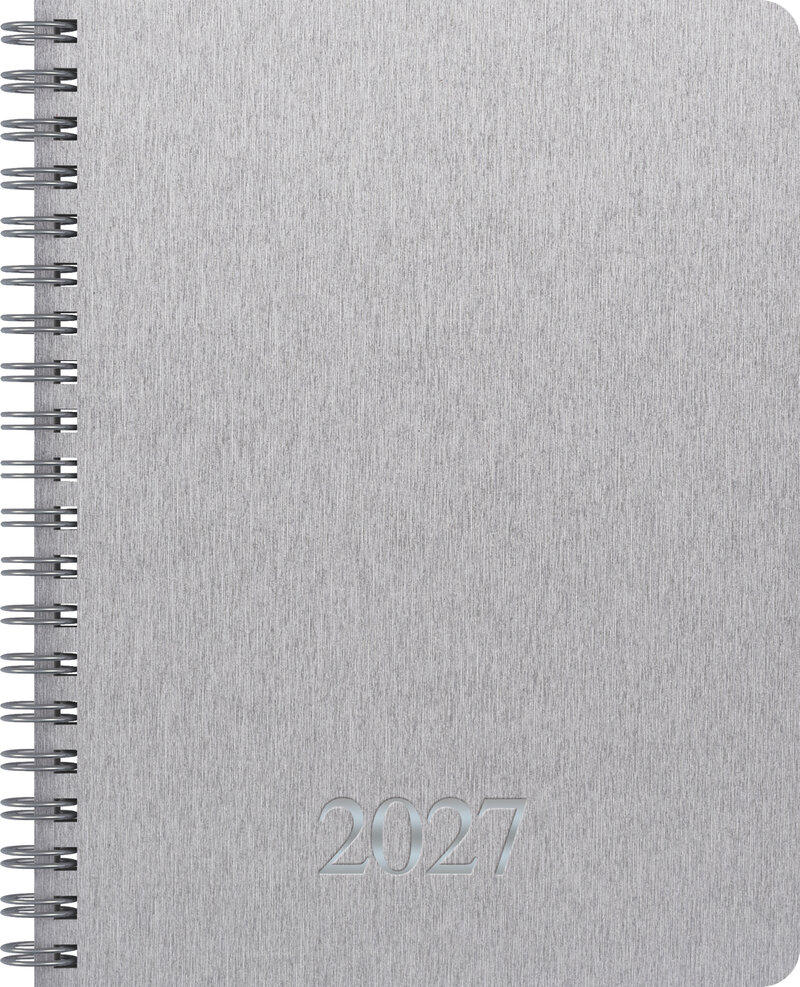 Designkalender - Trend A6 Silver