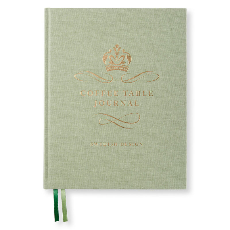 Coffee Table Journal Royal Green Leaf