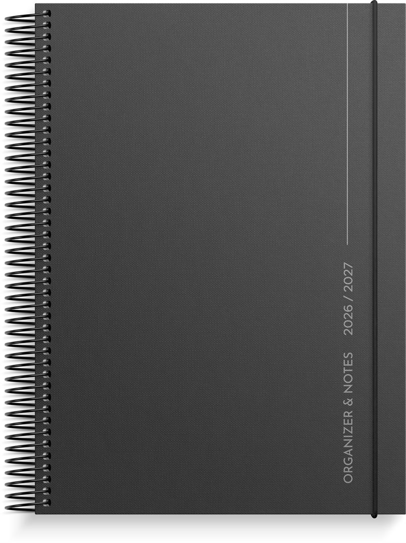 Organizer & Notes 26/27 svart