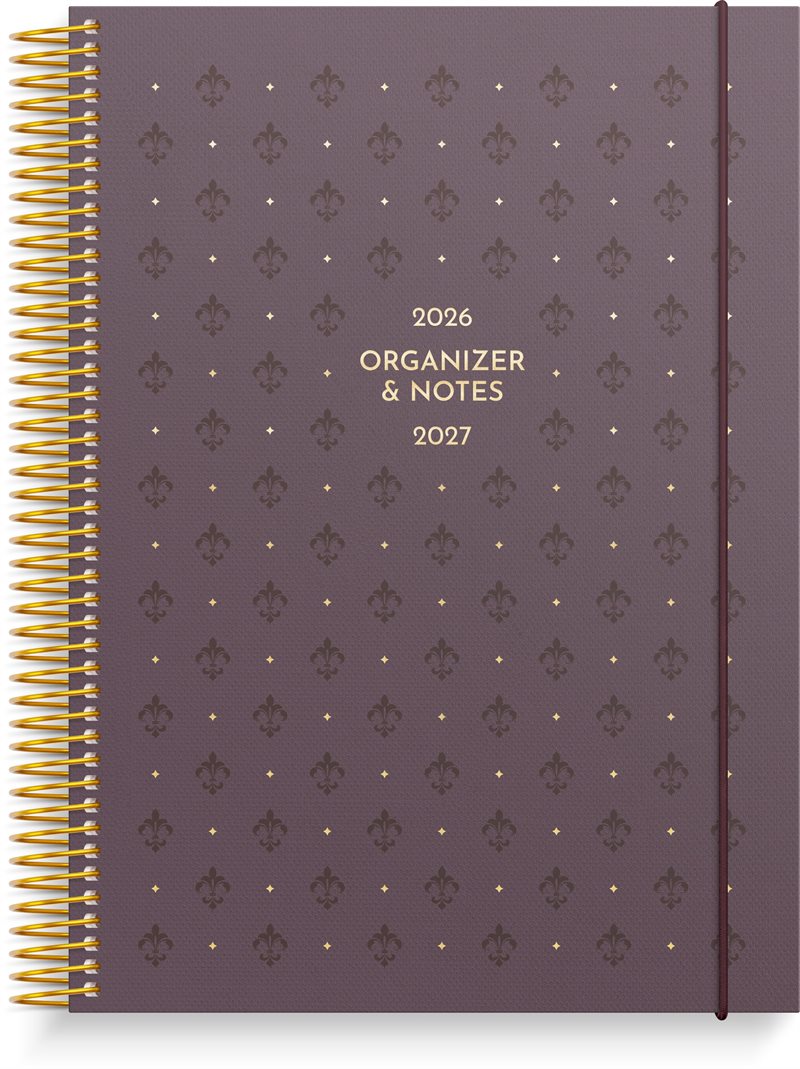 Organizer & Notes 26/27 vinröd