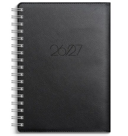 Elevkalender - Kalender Senator A6 Twist svart 2026-2027