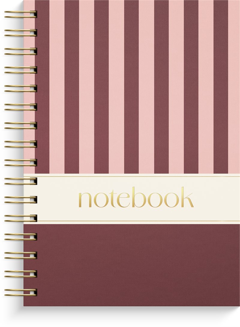 Anteckningsbok - Notebook - A5 Stripes