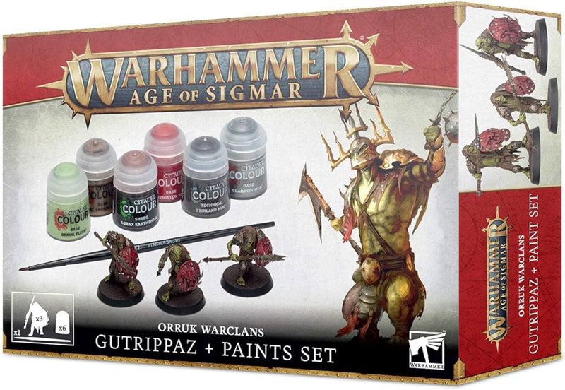 Warhammer Age of Sigmar Orruk Warclans paint set