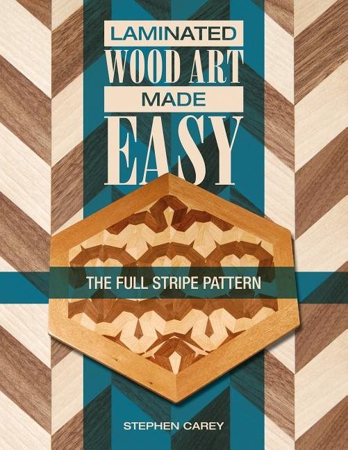 Laminated wood art made easy - the full stripe pattern