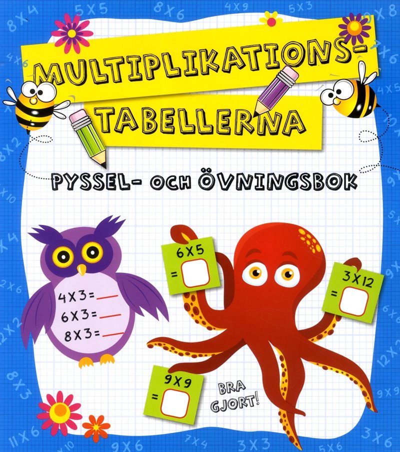 Multiplikationstabellerna - Pyssel och övningsbok