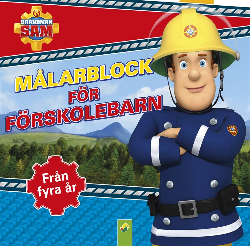 Brandman Sam. Målarblock för förskolebarn