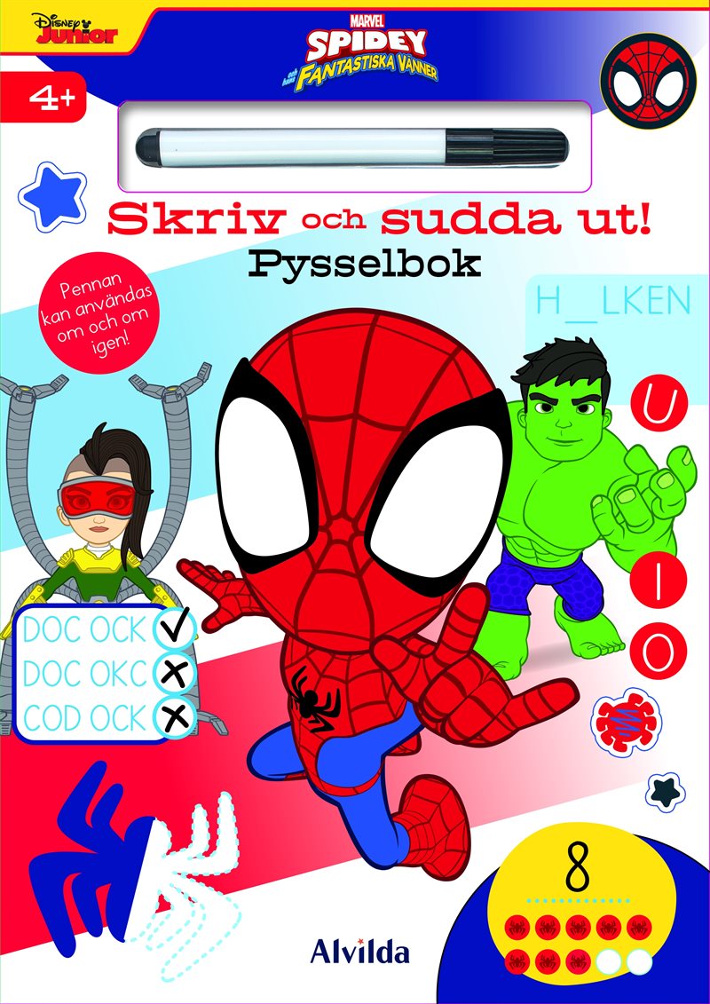 Marvel Spidey - Skriv och sudda ut! Pysselbok