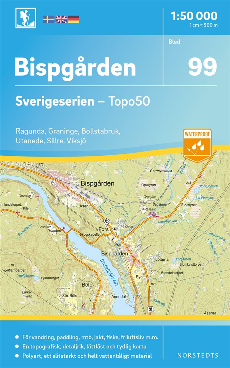 99 Bispgården Sverigeserien Topo50 : Skala 1:50 000