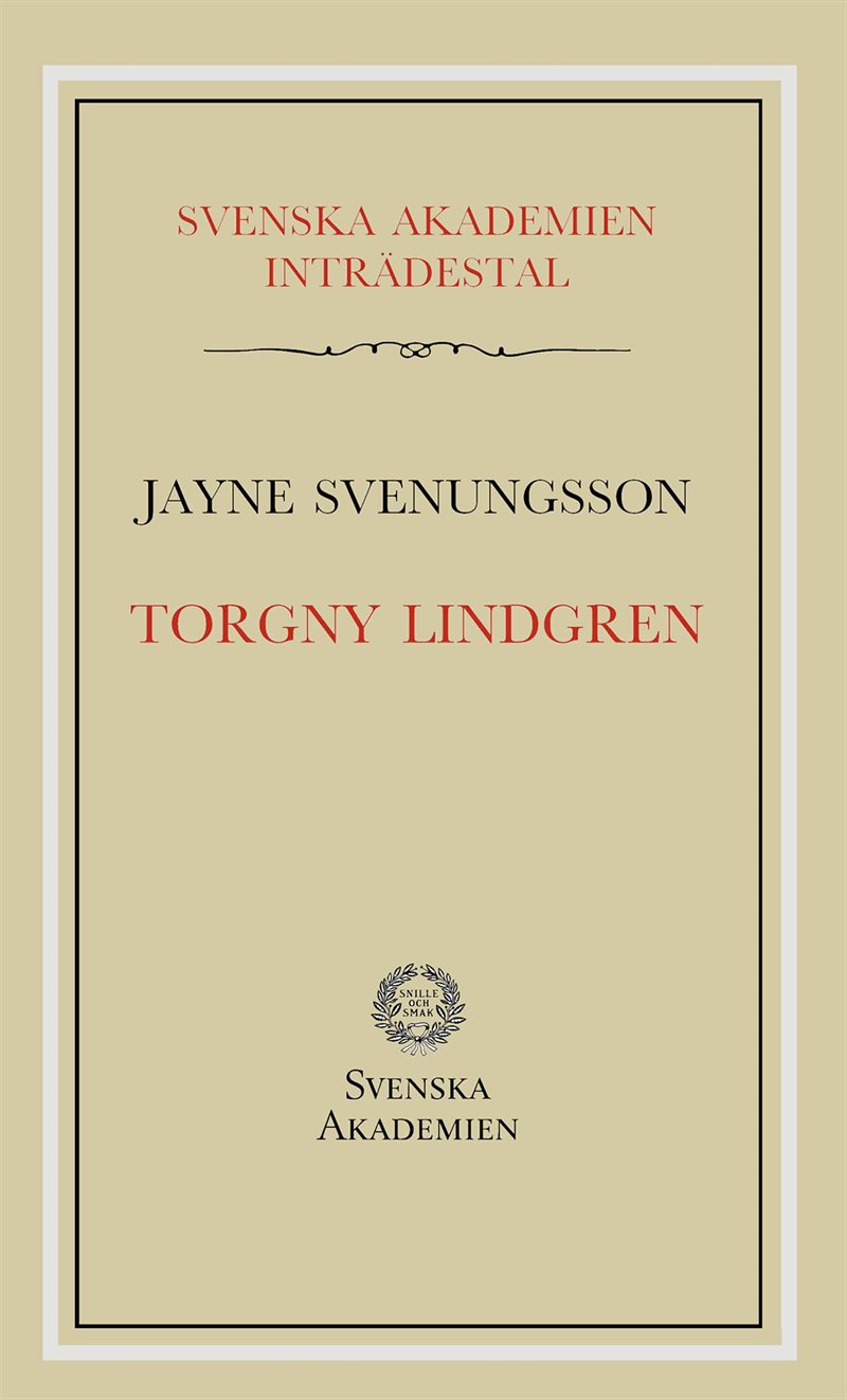 Torgny Lindgren : inträdestal i Svenska akademien