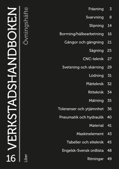 Verkstadshandboken Övningshäfte