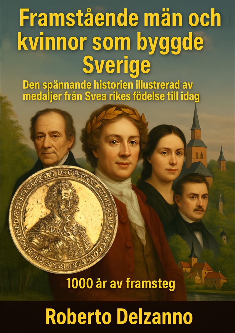 Framstående män och kvinnor som byggde Sverige : Sveriges historia illustrerad av medaljer