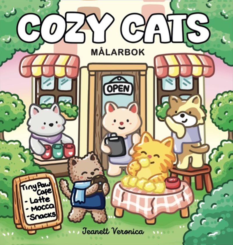 Cozy Cats – miniformat : Målarbok