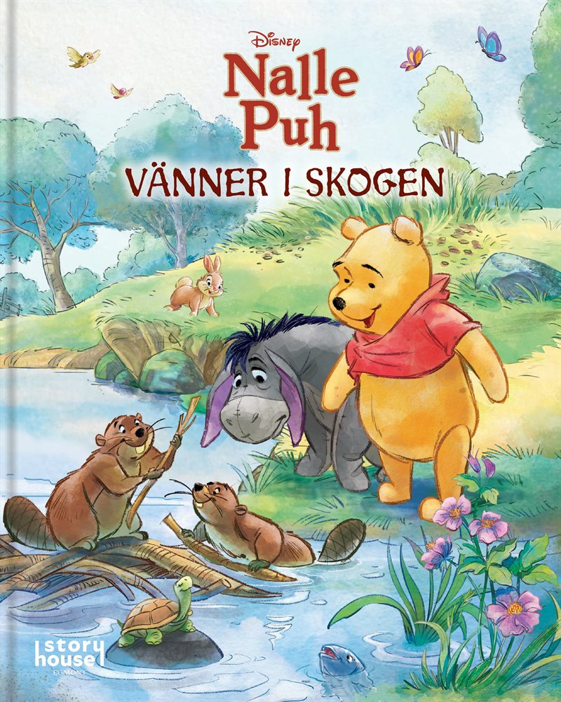 Nalle Puh Vänner i skogen
