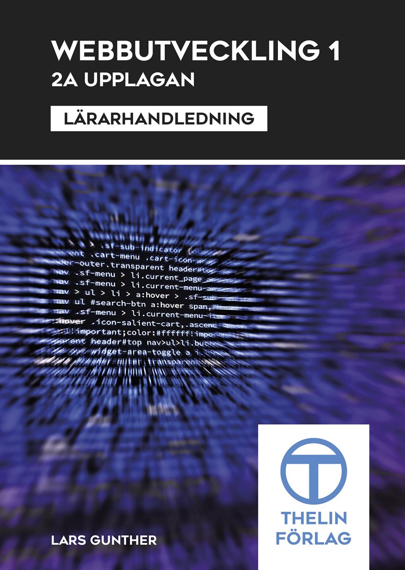 Webbutveckling 1 - Lärarhandledning