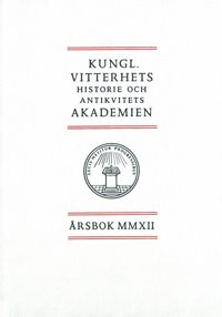 Kungl. Vitterhets historie och antikvitets akademien årsbok. 2012