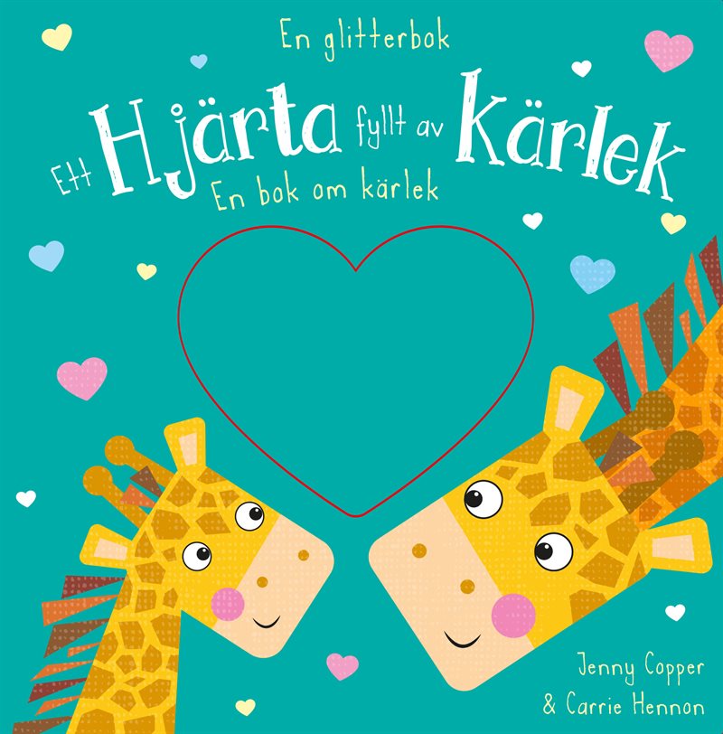 En glitterbok - Ett hjärta fyllt av kärlek