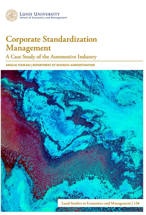 Corporate Standardization Management