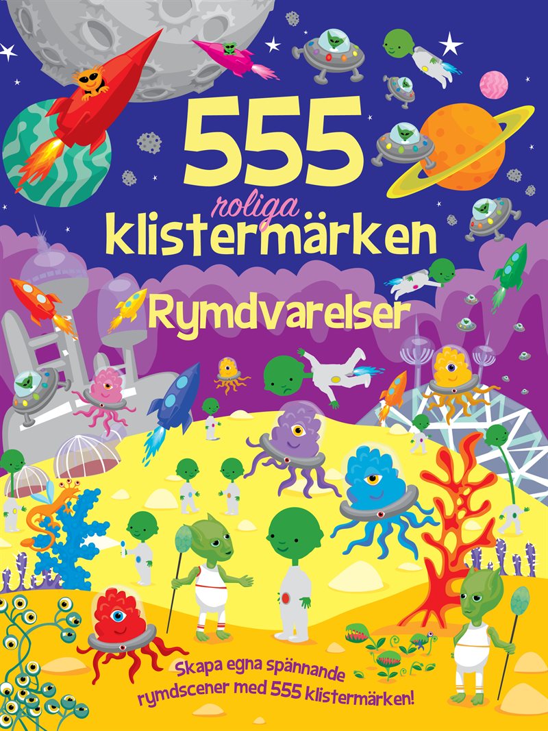 555 roliga klistermärken - rymdvarelser