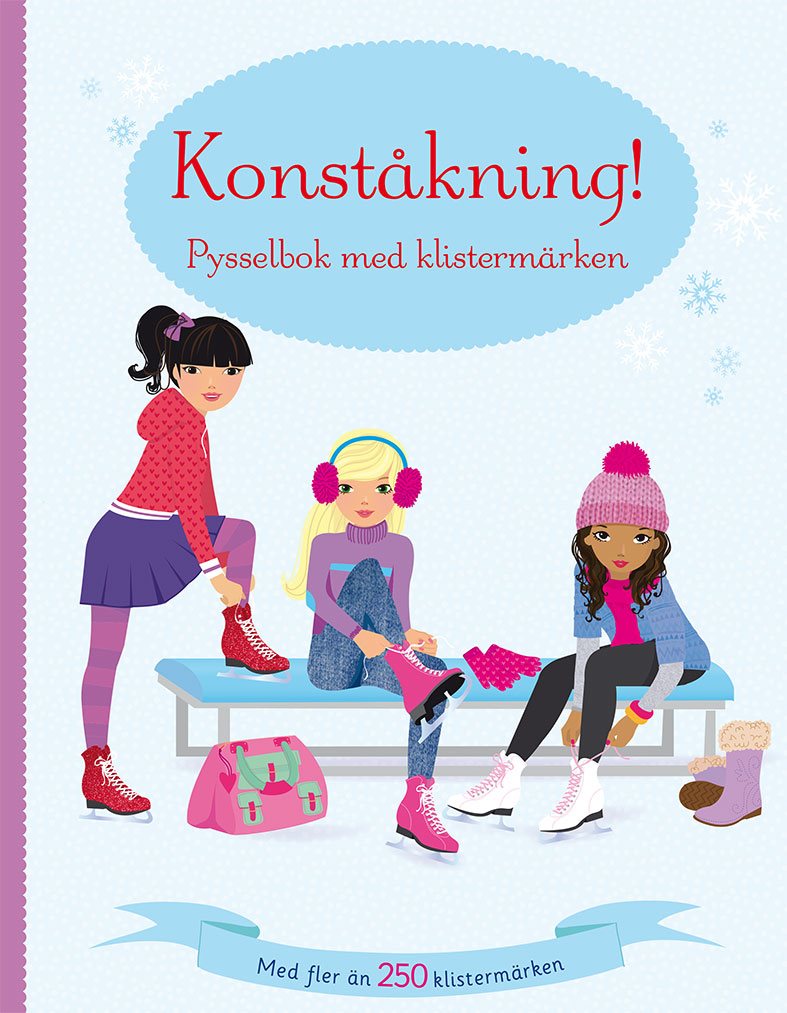 Konståkning! Pysselbok med klistermärken