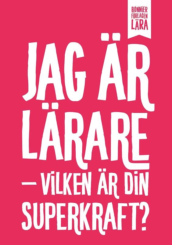 Anteckningsbok: Jag är lärare – vilken är din superkraft? (randig)