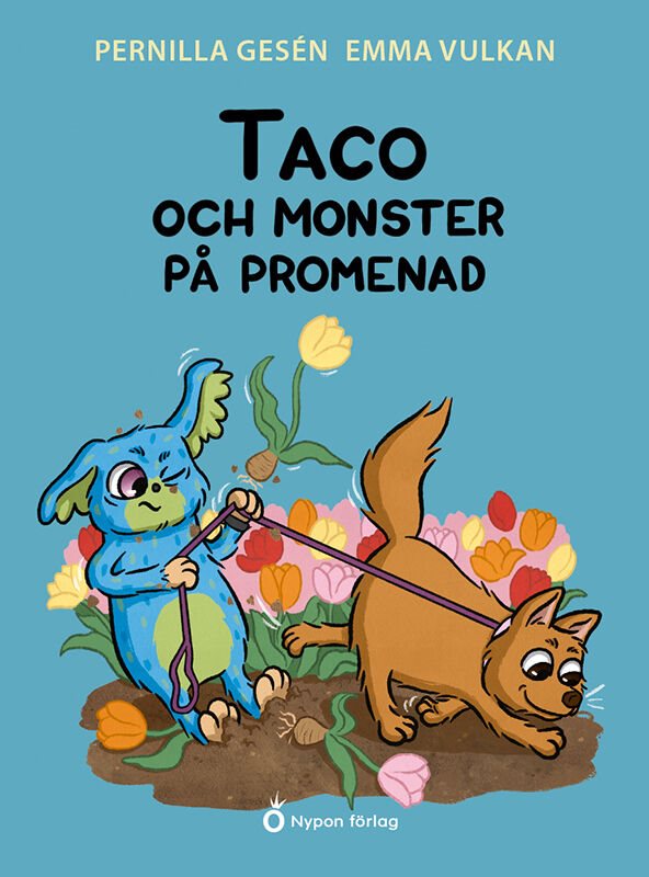 Taco och monster på promenad