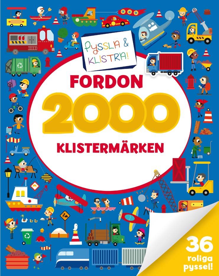 2000 klistermärken. Fordon