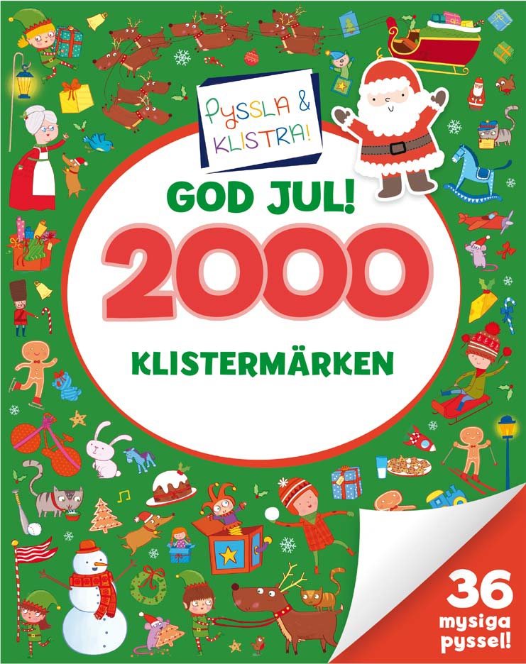 2000 klistermärken. God jul!