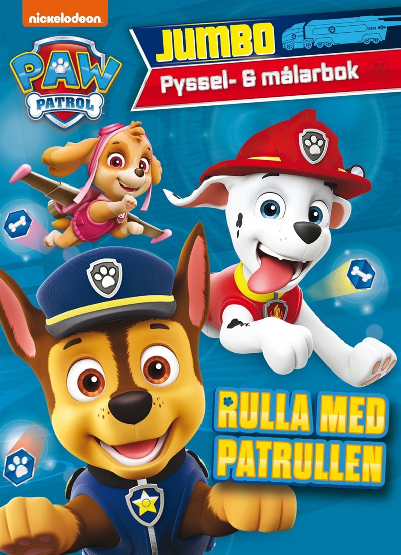 Rulla med Patrullen : pyssel och målarbok