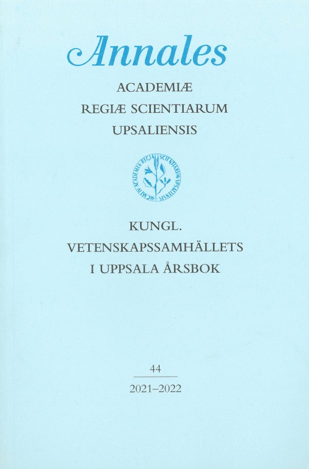 Kungl. Vetenskapssamhällets i Uppsala årsbok 44/2021-2022