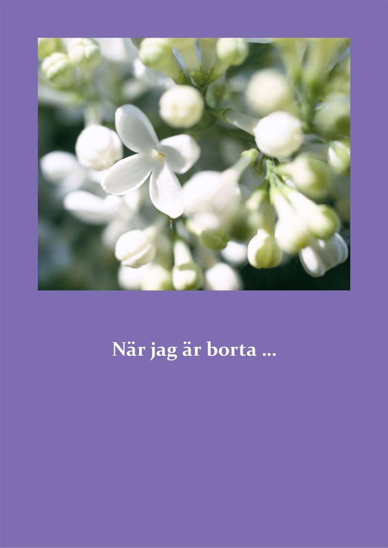 När jag är borta...