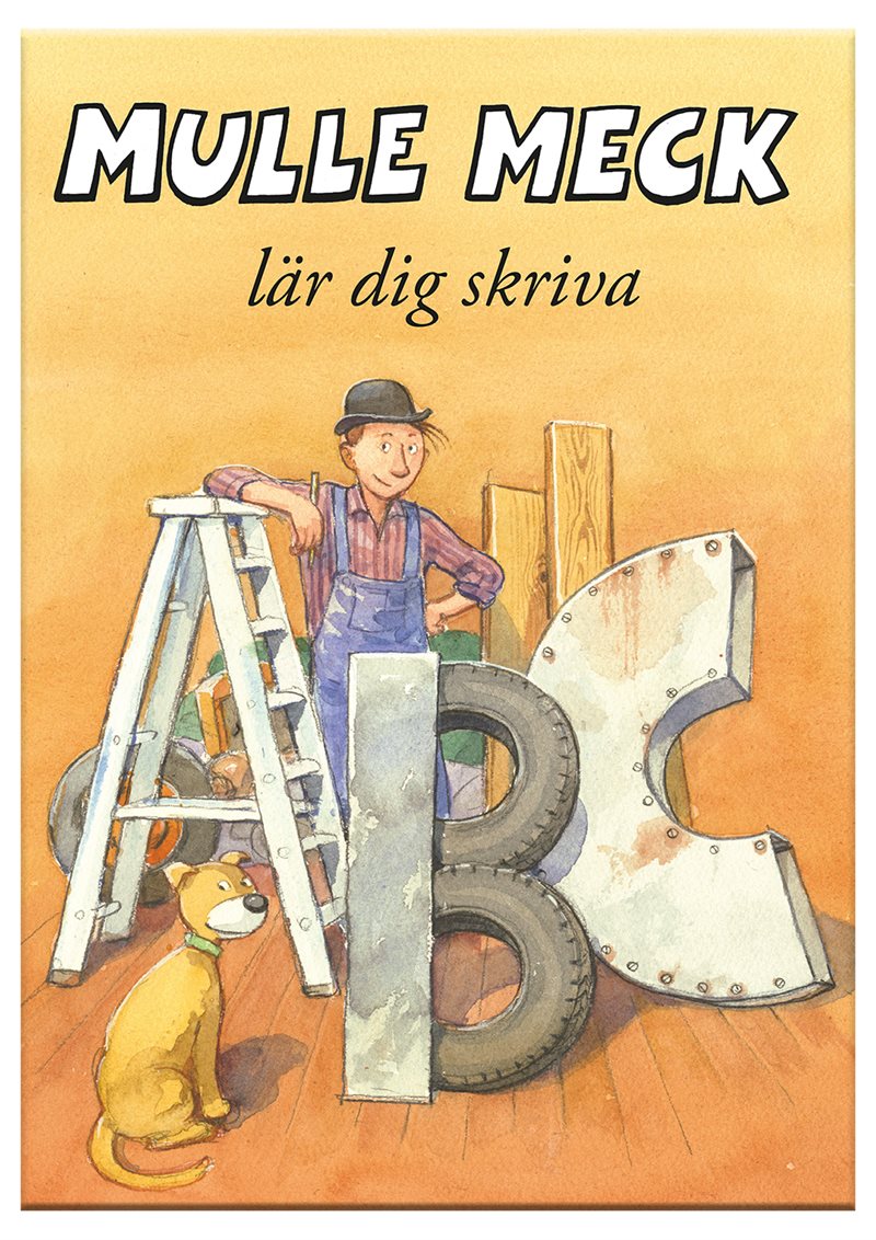 Mulle Meck lär dig skriva ABC