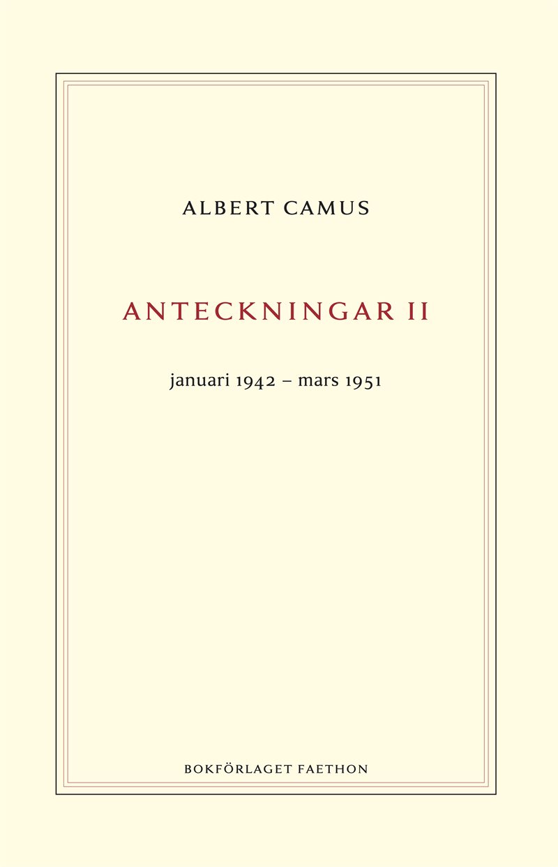 Anteckningar 2 : januari 1942–mars 1951