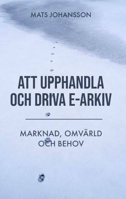 Att upphandla och driva e-arkiv : marknad, omvärld och behov