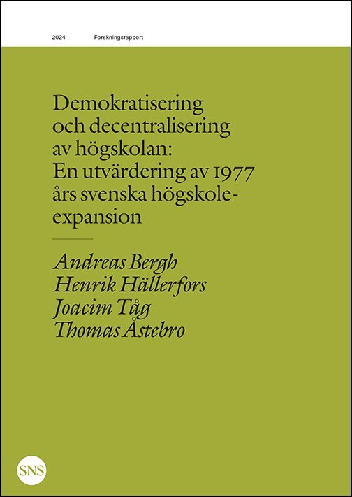 Demokratisering och decentralisering av högskolan