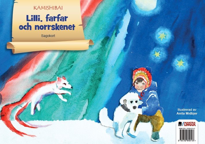 Lilli, farfar och norrskenet sagokort