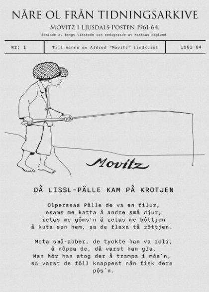 Nåre ol från tidningsarkive : Movitz i Ljusdals-Posten 1961-1964