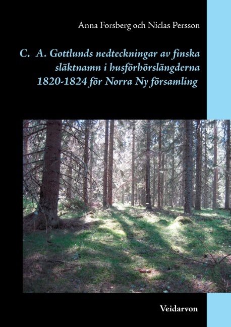 Carl Axel Gottlunds nedteckningar av finska släktnamn i husförhörslängderna