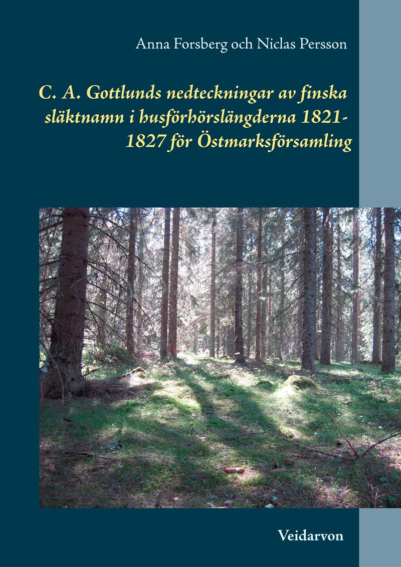 C. A. Gottlunds nedteckningar av finska släktnamn i husförhörslängderna 182