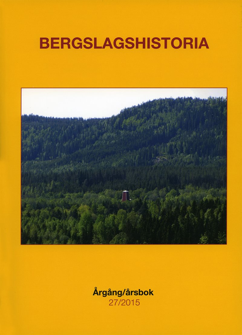 Bergslagshistoria. Årgång/årsbok 27/2015