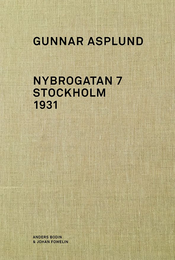 Gunnar Asplund Nybrogatan 7 Stockholm 1931