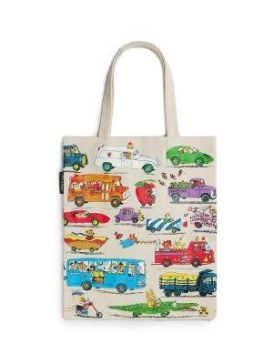 Richard Scarry: Cars and Trucks and Things That Go Tote Bag (Natural Handle