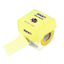 Notisrulle Extra Sticky FSC 50mmx10m Pastell Gul