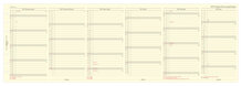 Filofax Personal Refill 2027 Årsplan