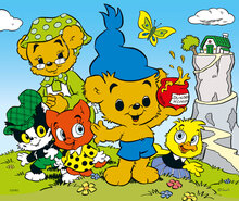 Träpussel Bamse 9 bitar