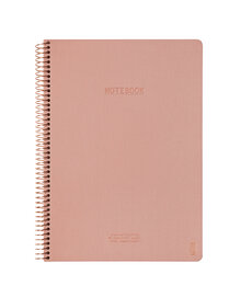 KOZO Anteckningsbok A4 Linjerad Premium Muted Blush