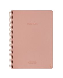 KOZO Anteckningsbok A4 Linjerad Premium Muted Blush