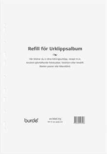 Urklippsalbum refill A3