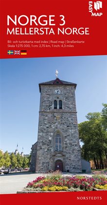 Mellersta Norge EasyMap : Skala 1:275.000